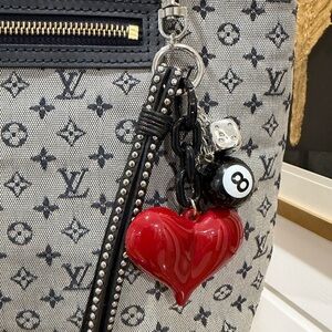 Unbranded bag charm - Red and Black